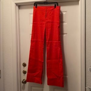 Orange red bebe slacks